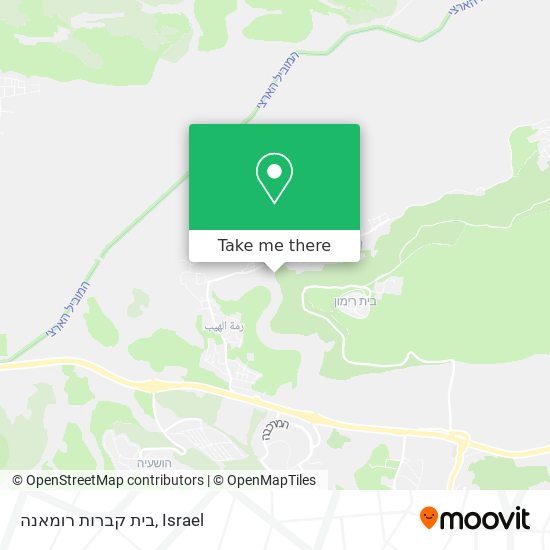 בית קברות רומאנה map