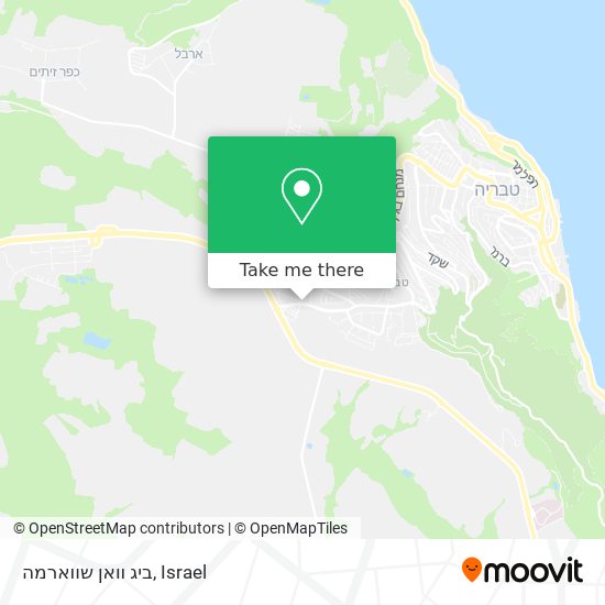 ביג וואן שווארמה map