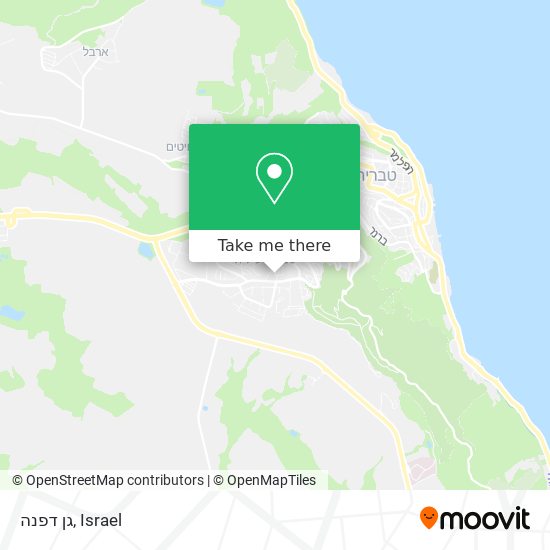 גן דפנה map