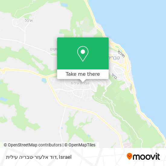 דוד אלעזר-טבריה עילית map