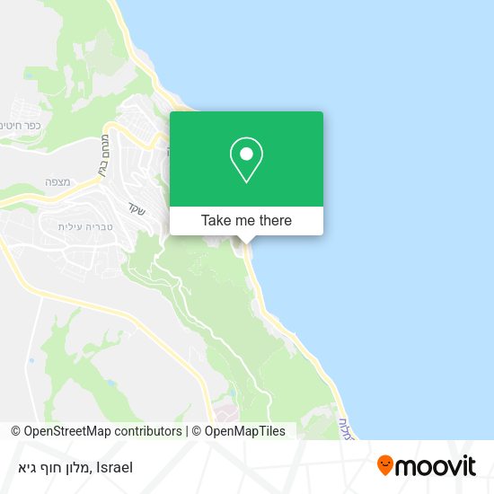 מלון חוף גיא map