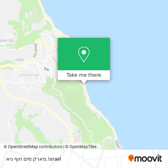 פארק מים חוף גיא map