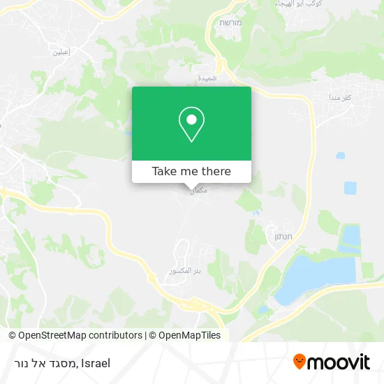 Карта מסגד אל נור