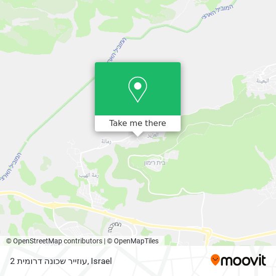 עוזייר שכונה דרומית 2 map