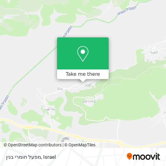 מפעל חומרי בנין map