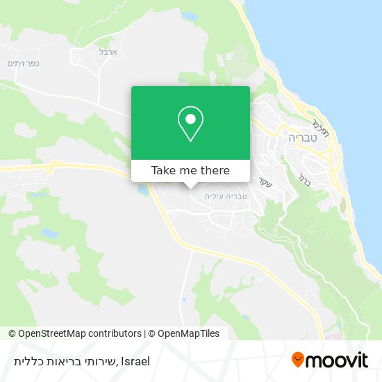 שירותי בריאות כללית map