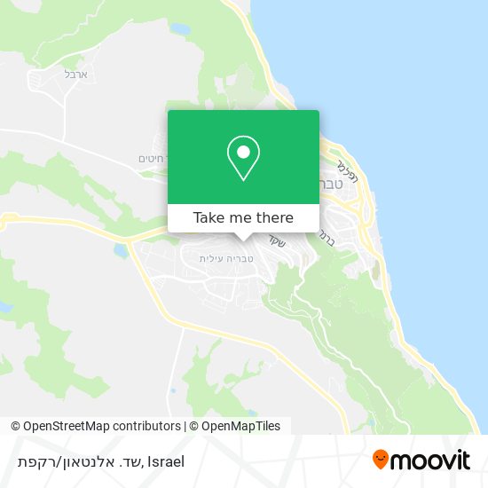 שד. אלנטאון/רקפת map