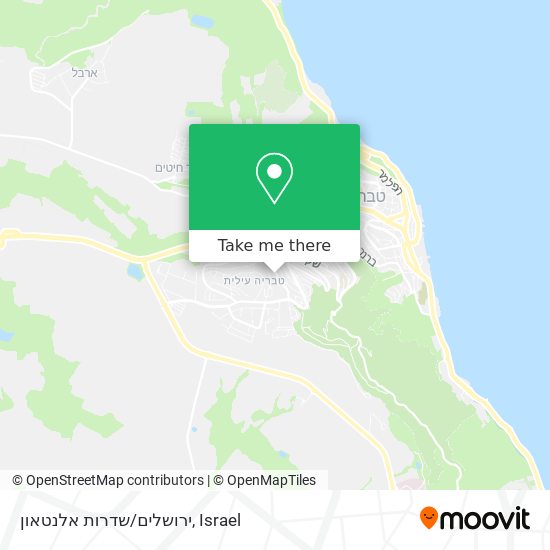 ירושלים/שדרות אלנטאון map