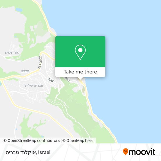 אוקלנד טבריה map