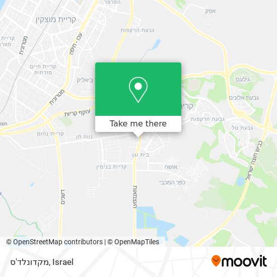 מקדונלד'ס map