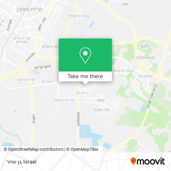 גן שחר map