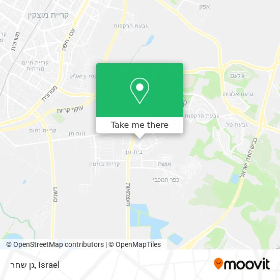 Карта גן שחר