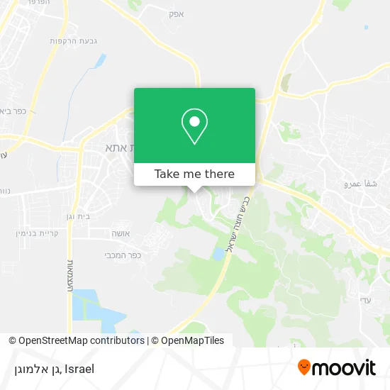 Карта גן אלמוגן