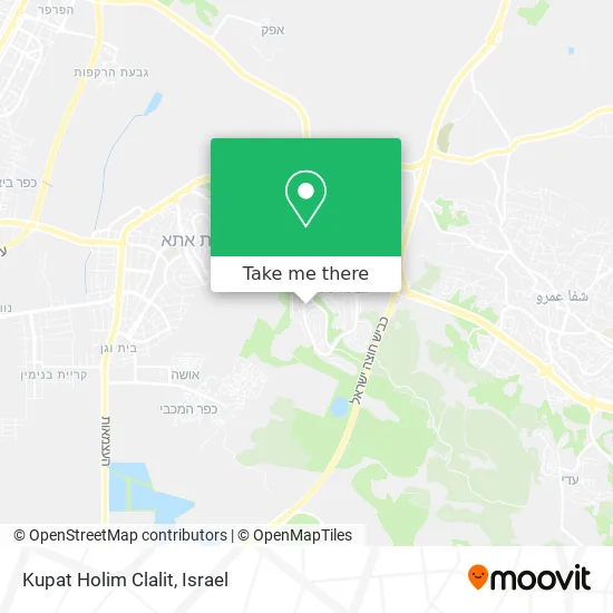 Карта Kupat Holim Clalit