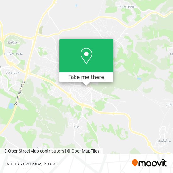 אופטיקה לובנא map