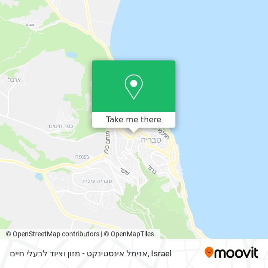 אנימל אינסטינקט - מזון וציוד לבעלי חיים map