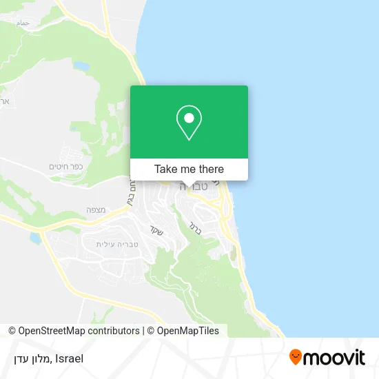 Карта מלון עדן