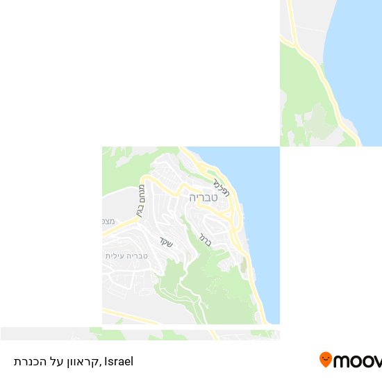 Карта קראוון על הכנרת