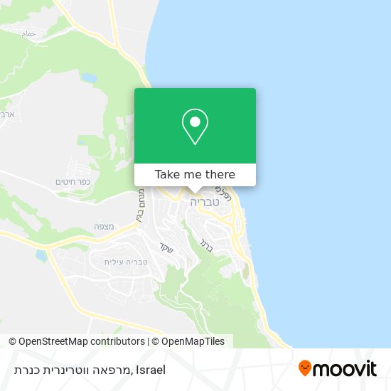 מרפאה ווטרינרית כנרת map