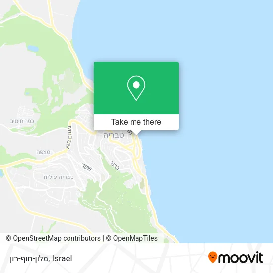 Карта מלון-חוף-רון