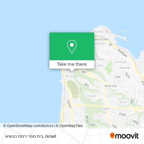 בית ספר רמת הנשיא map