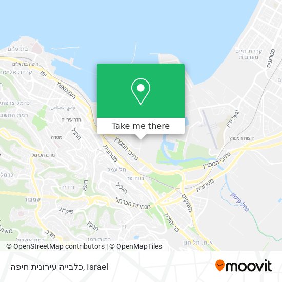 Карта כלבייה עירונית חיפה
