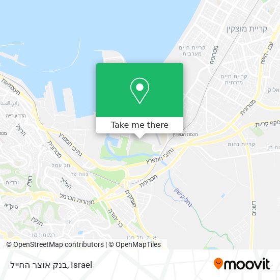 בנק אוצר החייל map