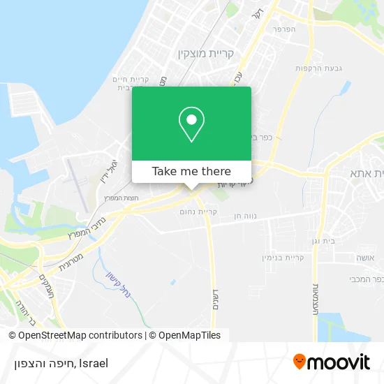 Карта חיפה והצפון