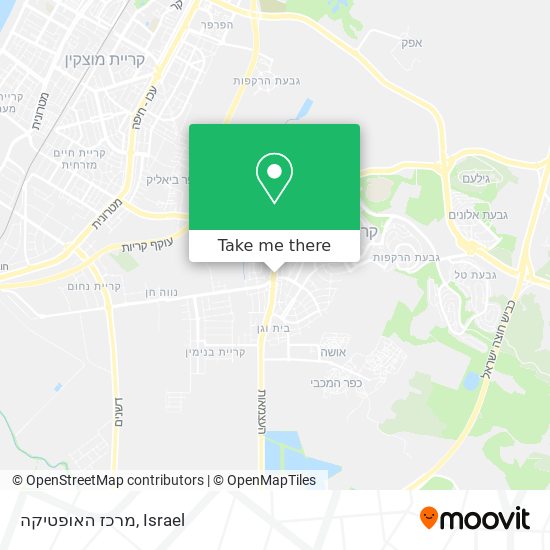 מרכז האופטיקה map