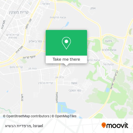 מרפדיית הנשיא map