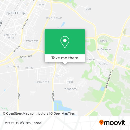 תהילה גני ילדים map