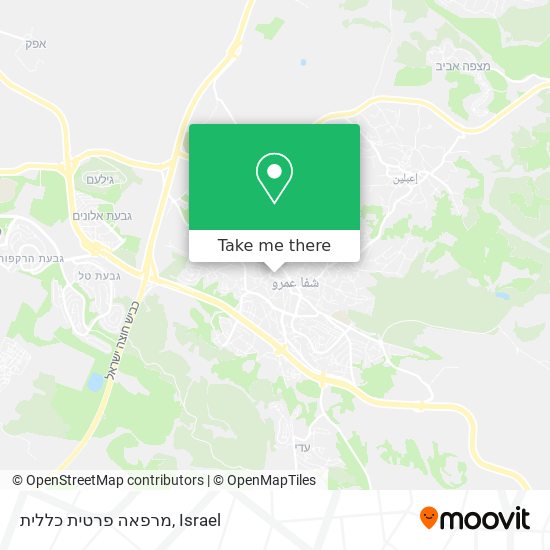 מרפאה פרטית כללית map