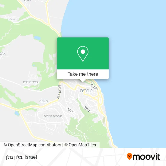 Карта מלון גולן