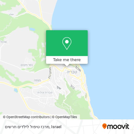 מרכז טיפול לילדים חרשים map