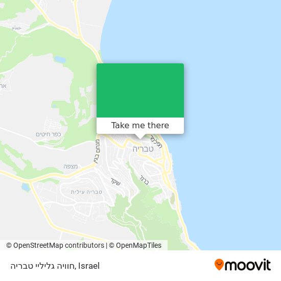 חוויה גליליי טבריה map