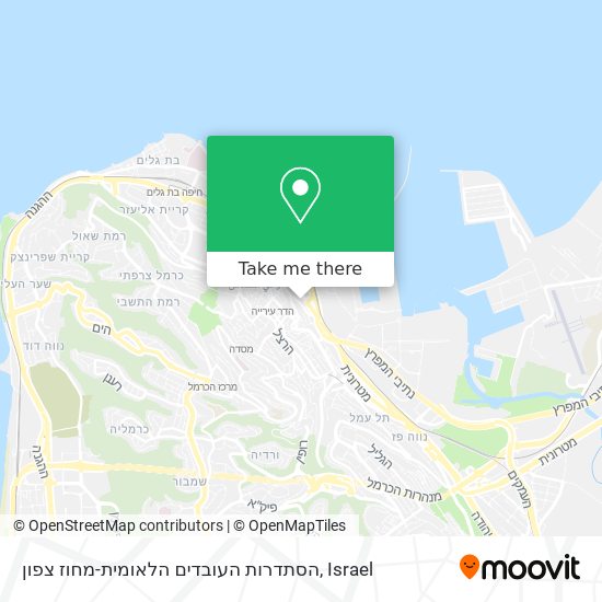 הסתדרות העובדים הלאומית-מחוז צפון map