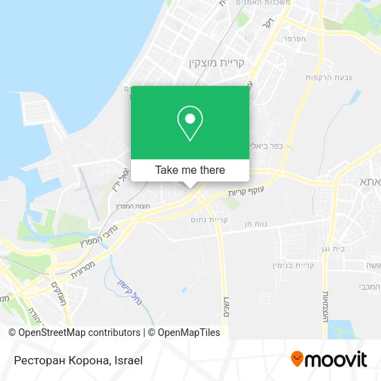 Карта Ресторан Корона