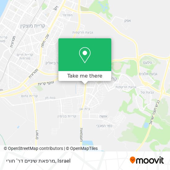 מרפאת שיניים דר' חורי map
