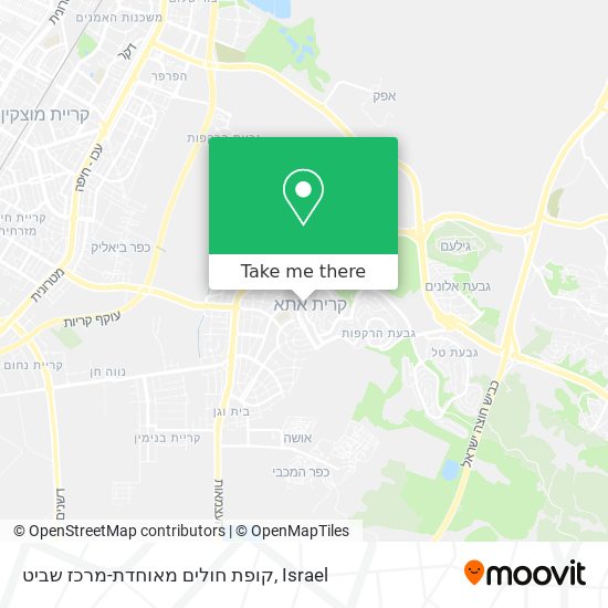 קופת חולים מאוחדת-מרכז שביט map