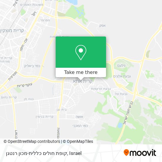 קופת חולים כללית-מכון רנטגן map