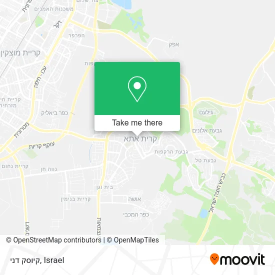 Карта קיוסק דני