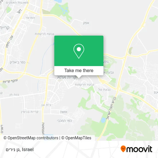 Карта גן נירים