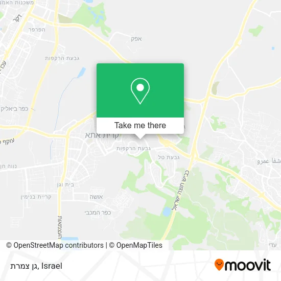 Карта גן צמרת