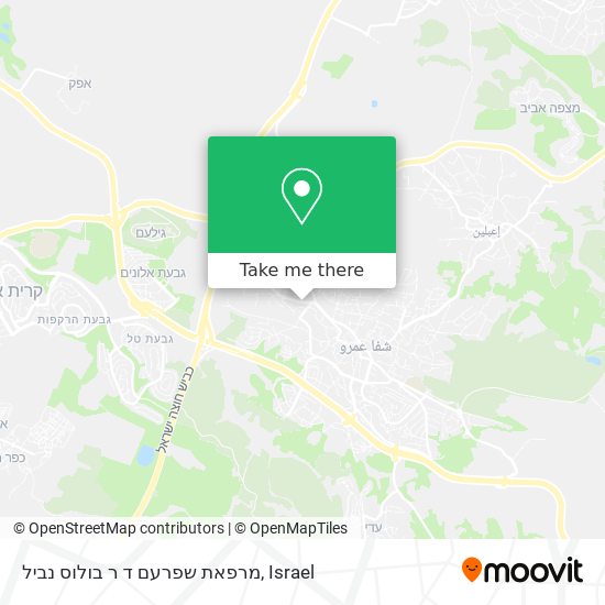 Карта מרפאת שפרעם ד ר בולוס נביל