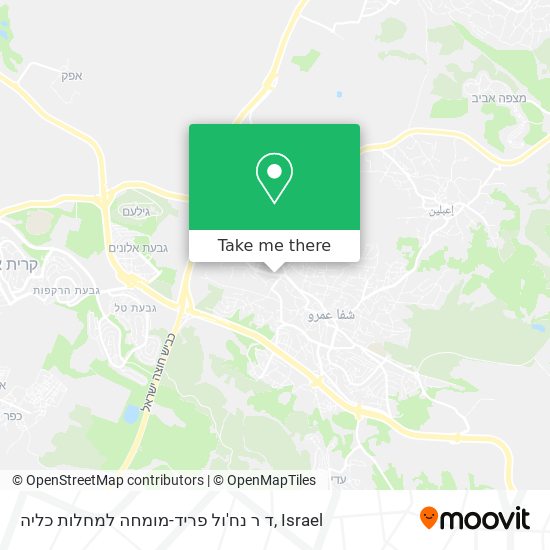 ד ר נח'ול פריד-מומחה למחלות כליה map