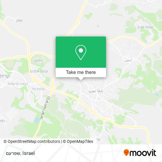 שפרעם map