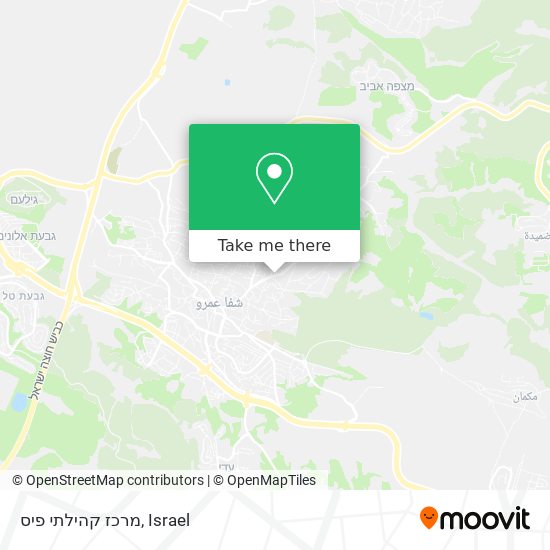 מרכז קהילתי פיס map