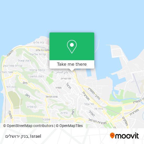 בנק ירושלים map