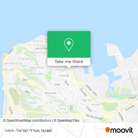 Карта מגדלי ישראל- חיפה