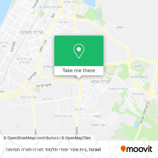בית ספר יסודי תלמוד תורה-תורה תמימה map